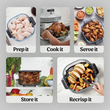 Ninja CRISPi PRO glass air fryer 5.7L - British product