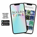 Tikkers Series 13 smart watch with khaki strap, imported from the UK