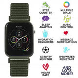 Tikkers Series 13 smart watch with khaki strap, imported from the UK
