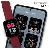 Radley smartwatch berry red silicone strap, imported from the UK