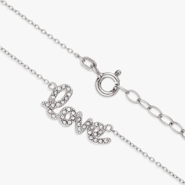 Revere sterling silver love pendant necklace 18 inch chain (British brand)