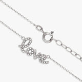 Revere sterling silver love pendant necklace 18 inch chain (British brand)