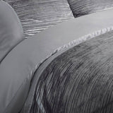 Argos Home Sparkle Velvet Grey bedding set single, imported from the UK