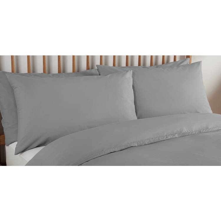 Habitat bedding set dove grey superking - British product