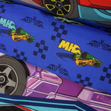Hot Wheels blue bedding set for single bed (British brand)