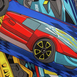 Hot Wheels blue bedding set for single bed (British brand)