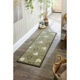 My Mat sage heart runner 50x150cm, UK version