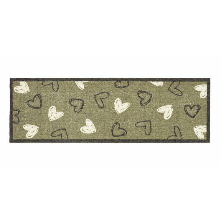 My Mat sage heart runner 50x150cm, UK version