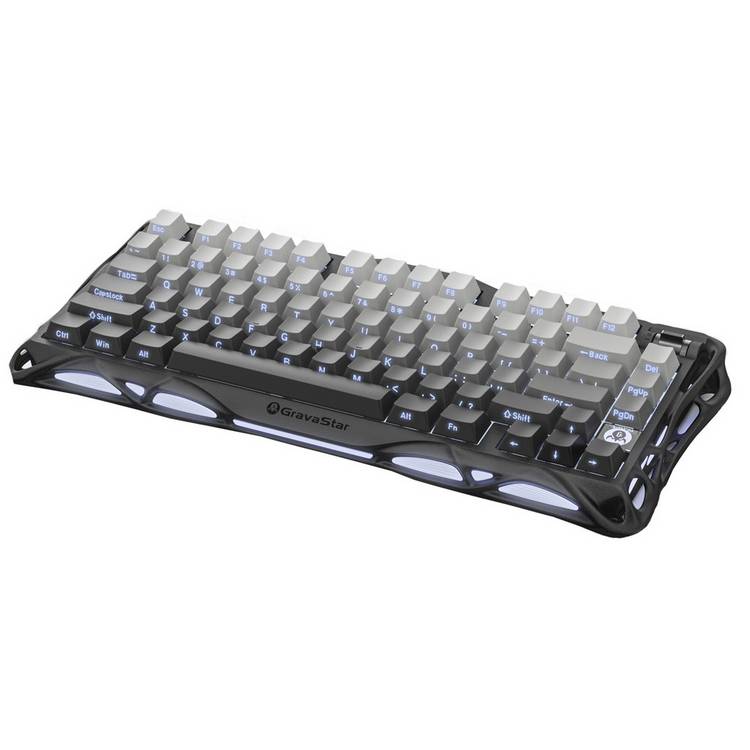 GravaStar Mercury K1 gaming keyboard Gradient Black 75% - British product