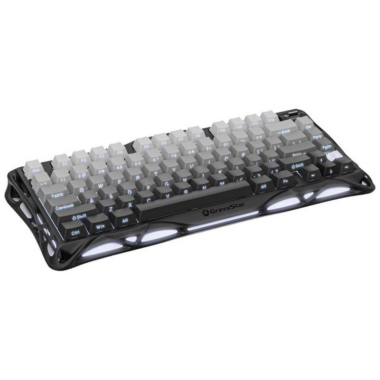 GravaStar Mercury K1 gaming keyboard Gradient Black 75% - British product