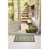 My Mat pink botanical short pile doormat 50x75cm (British brand)
