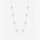 Revere crystal clover necklace silver-plated adjustable chain (British brand)
