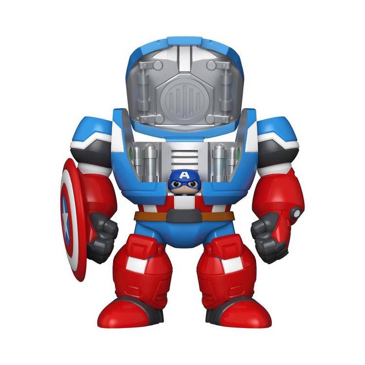 Marvel Bitty POP Captain America figure with Bitty Bot Mech (British brand)