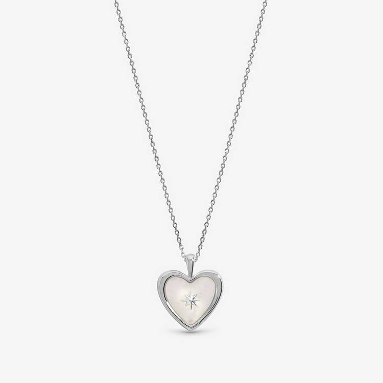 Inicio mother of pearl heart pendant, imported from the UK