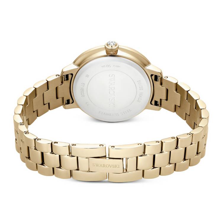 Swarovski Matrix gold watch with crystal bezel - British product