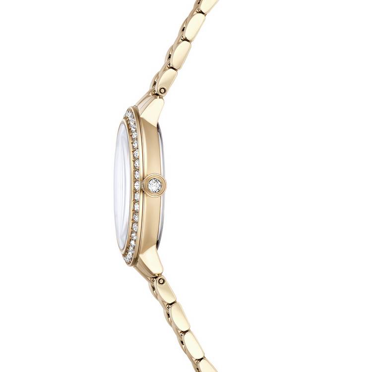 Swarovski Matrix gold watch with crystal bezel - British product