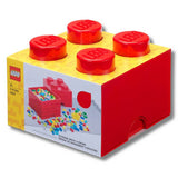 Argos LEGO Storage Brick with 4 Knobs - Red- Buy online at McGrocer