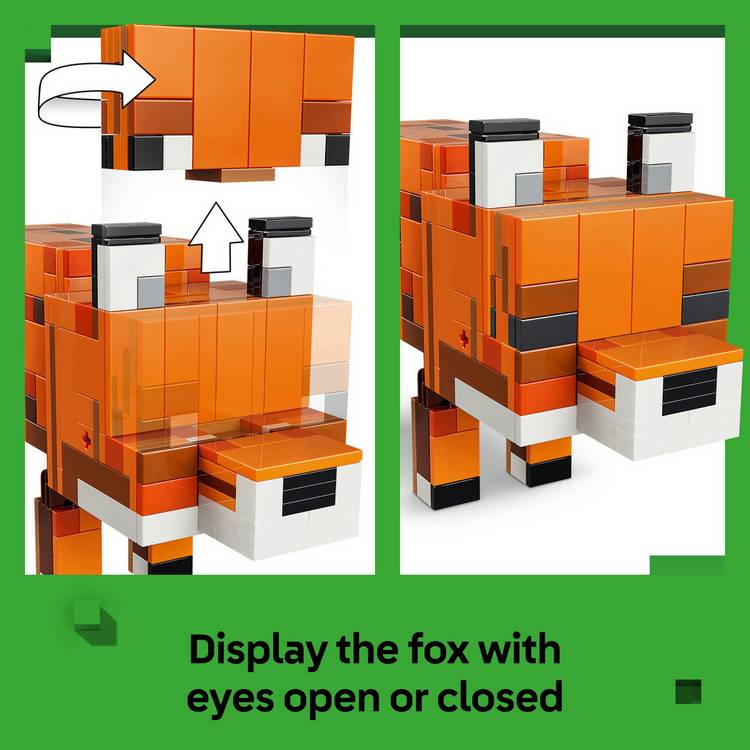 LEGO Minecraft Fox building toy 497 pieces, UK version