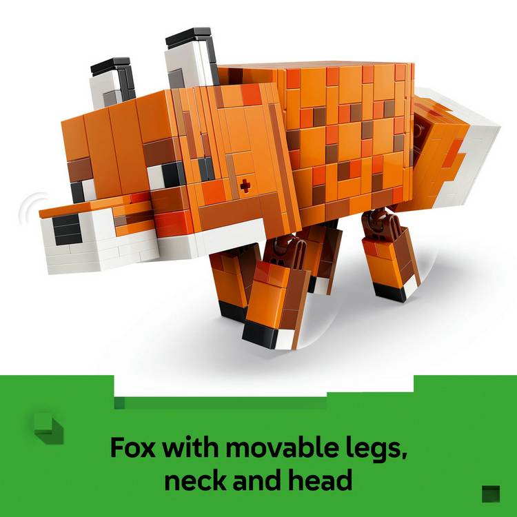LEGO Minecraft Fox building toy 497 pieces, UK version