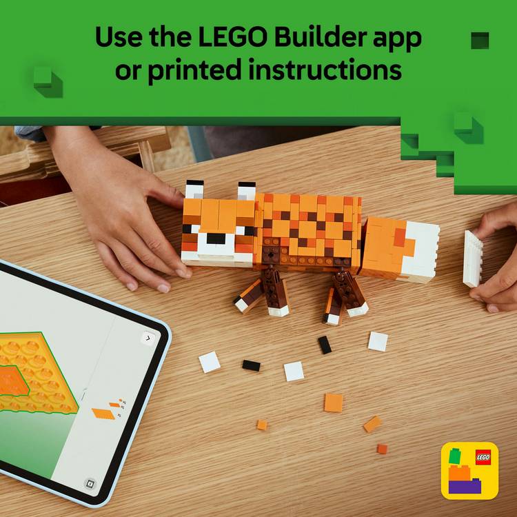 LEGO Minecraft Fox building toy 497 pieces, UK version