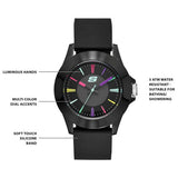Skechers Rosencrans black silicone strap analogue watch 40mm - British product