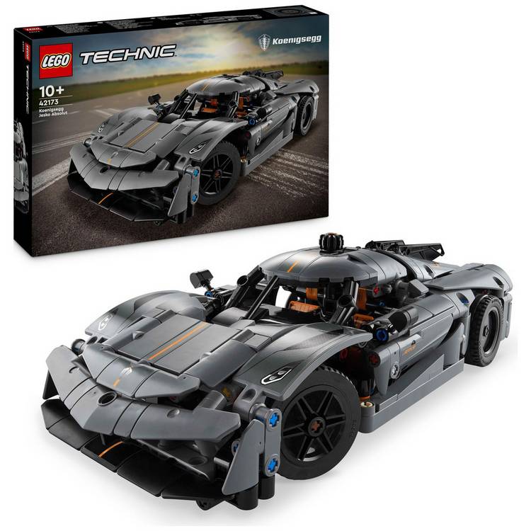 LEGO Technic Koenigsegg Jesko Absolut Grey hypercar building set (British brand)