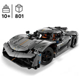 LEGO Technic Koenigsegg Jesko Absolut Grey hypercar building set (British brand)