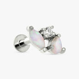 Argos Revere Sterling Silver Opal Flatback Stud Earring- Buy online at McGrocer