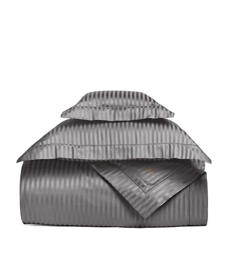 Pratesi striped boudoir pillowcase 30cm x 40cm, imported from the UK