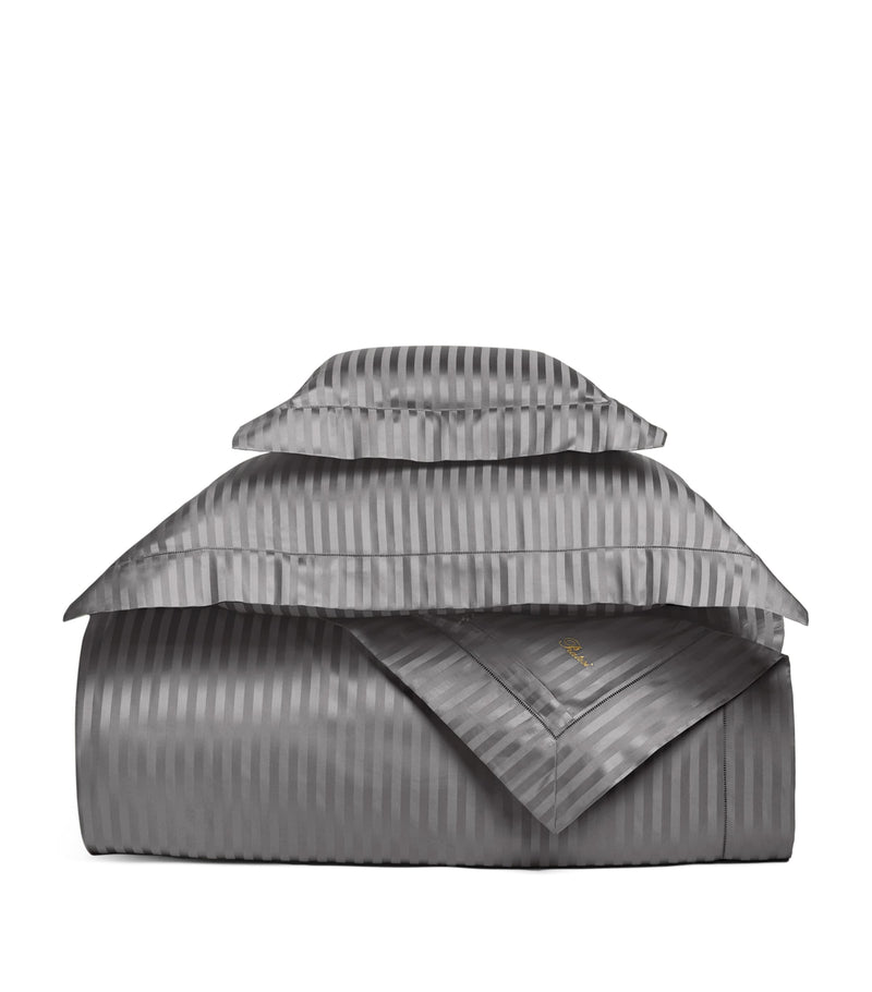 Pratesi striped boudoir pillowcase 30cm x 40cm, imported from the UK