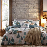 furn Articus blue and white bedding set single, UK version