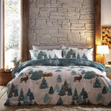 furn Articus blue and white bedding set single, UK version