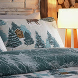 furn Articus blue and white bedding set single, UK version