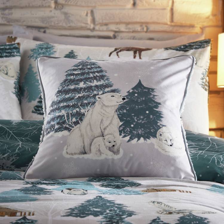 furn Articus blue and white bedding set single, UK version