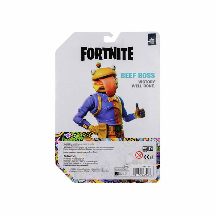 Fortnite Beef Boss action figure 6 inch, imported from the UK