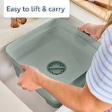 Minky sage green washing up bowl 11 litre, UK version