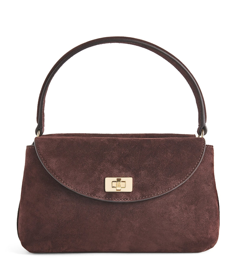 Sandro Paris mini suede top-handle bag (British brand)