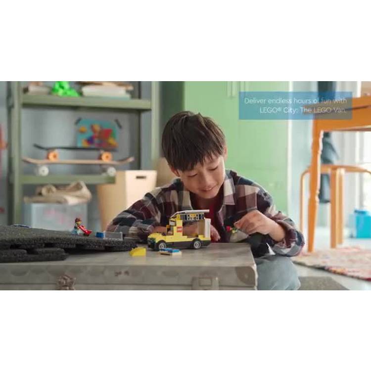 LEGO City Van building toy with 276 pieces (British brand)