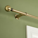 Argos Argos Home Extendable Metal Room Darkening Brass Curtain Pole 110-300cm- Buy online at McGrocer