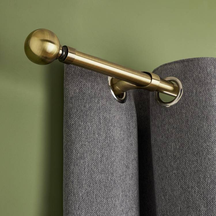 Argos Home antique brass extendable curtain pole 110-300cm, UK version