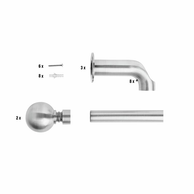 Argos Home antique brass extendable curtain pole 110-300cm, UK version