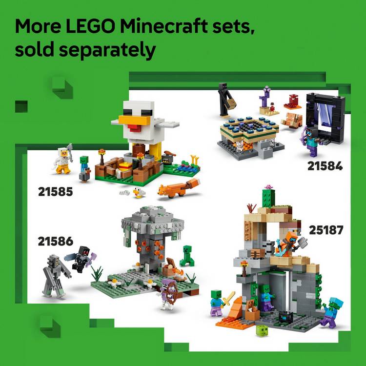 LEGO Minecraft Steve's Taiga Adventure building toy 79 pieces (British brand)