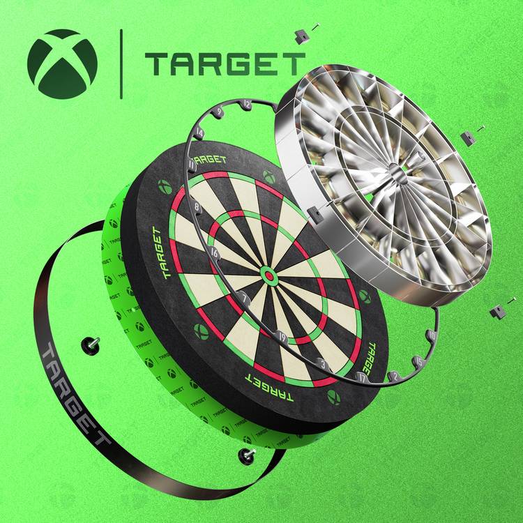 Target Luke Littler Xbox dartboard bundle full set, imported from the UK