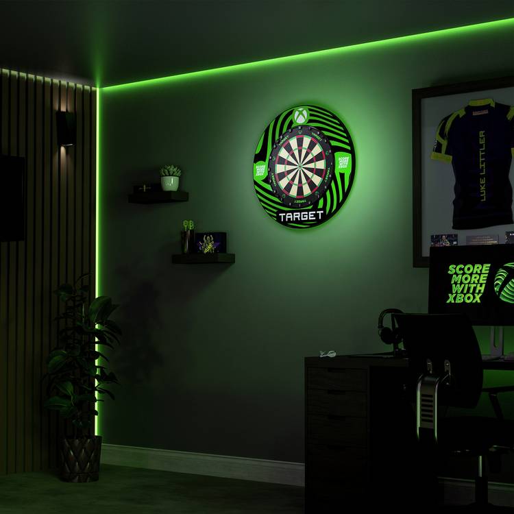 Target Luke Littler Xbox dartboard bundle full set, imported from the UK
