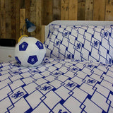 Chelsea FC football shaped cushion white 25cm - British product