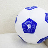 Chelsea FC football shaped cushion white 25cm - British product