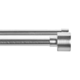 Argos Home extendable stainless steel double curtain pole 120-210cm - British product