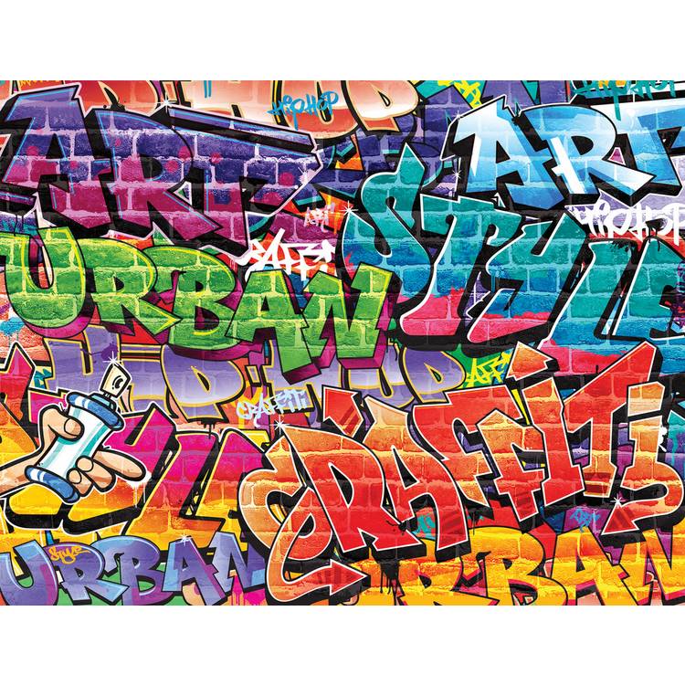Walltastic graffiti wall mural multicolour 8x10ft - British product