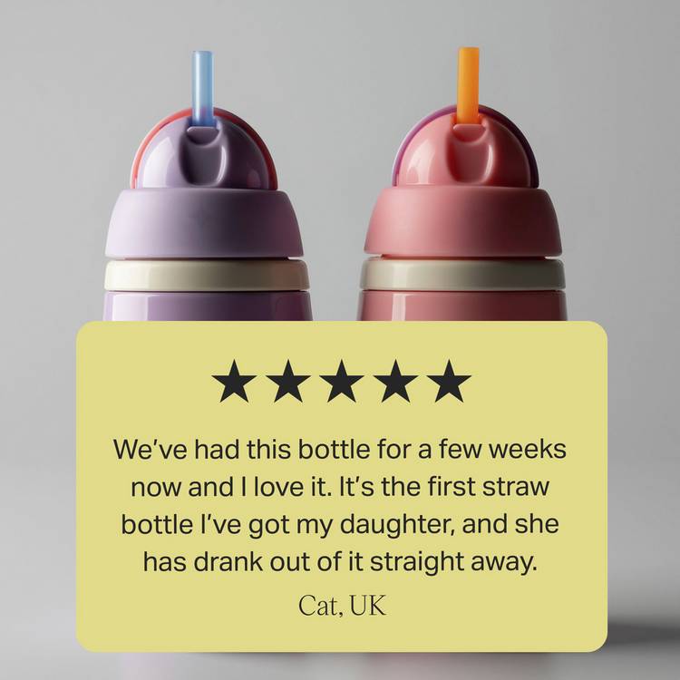 Tommee Tippee insulated straw cup pack of 2, UK version