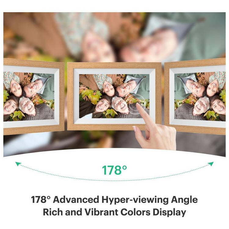 Kodak 10.1 inch digital photo frame wood design - British product